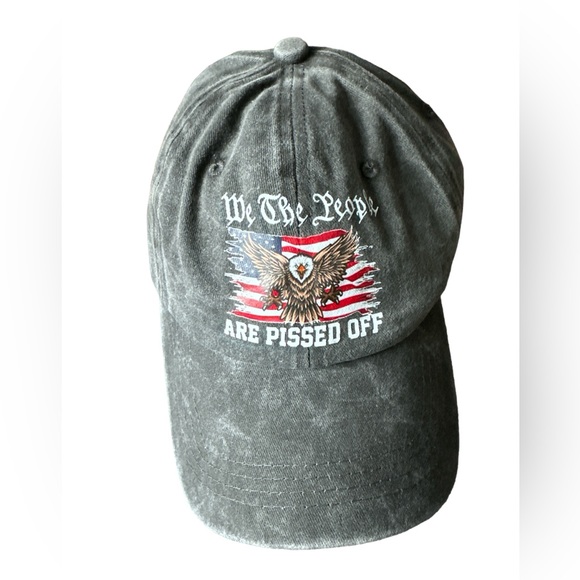 Vintage Washed Distressed USA Flag Baseball Cap - Adjustable Unisex - Picture 1 of 3